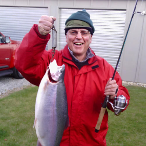 Front Page Chris With Trout, 2015